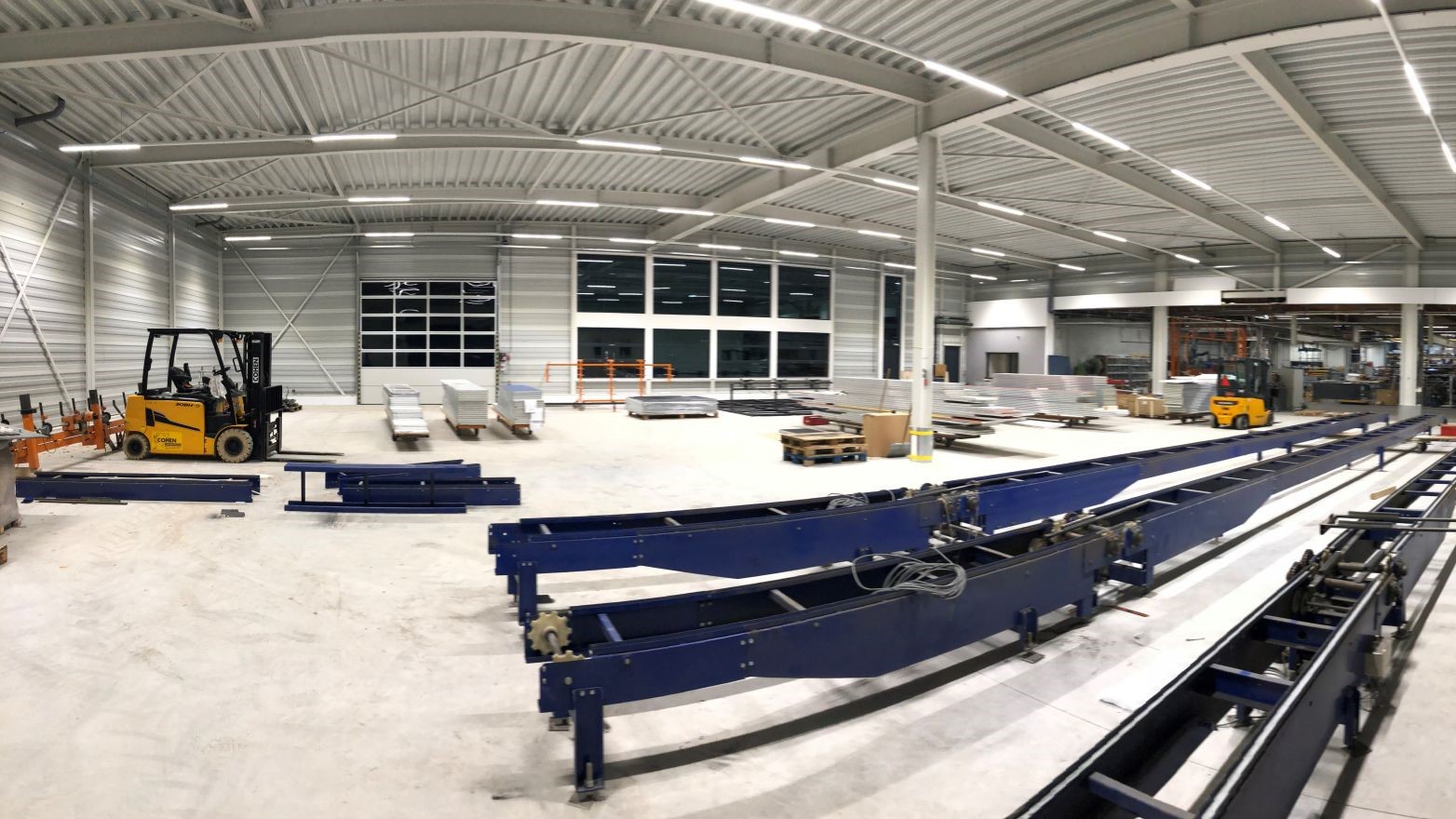 New production hall of Rolflex - inside view