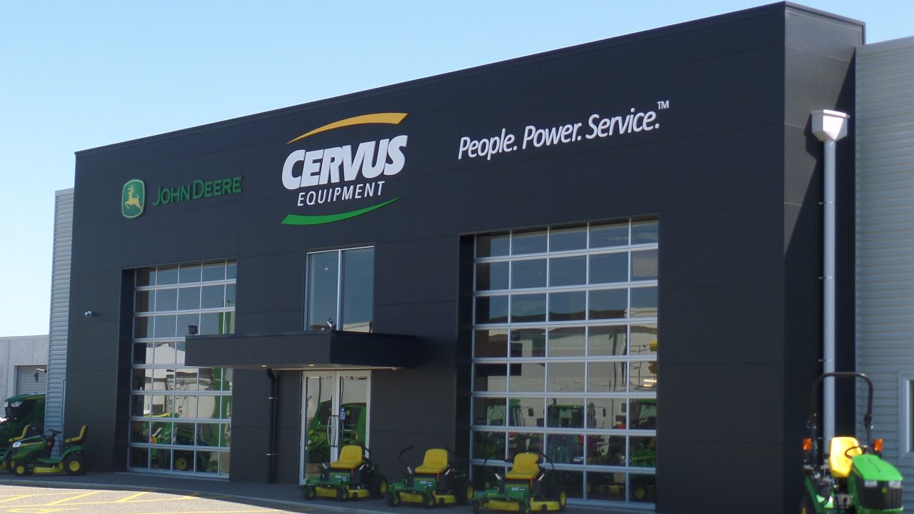 Compact industrial doors at Cervus Equipment