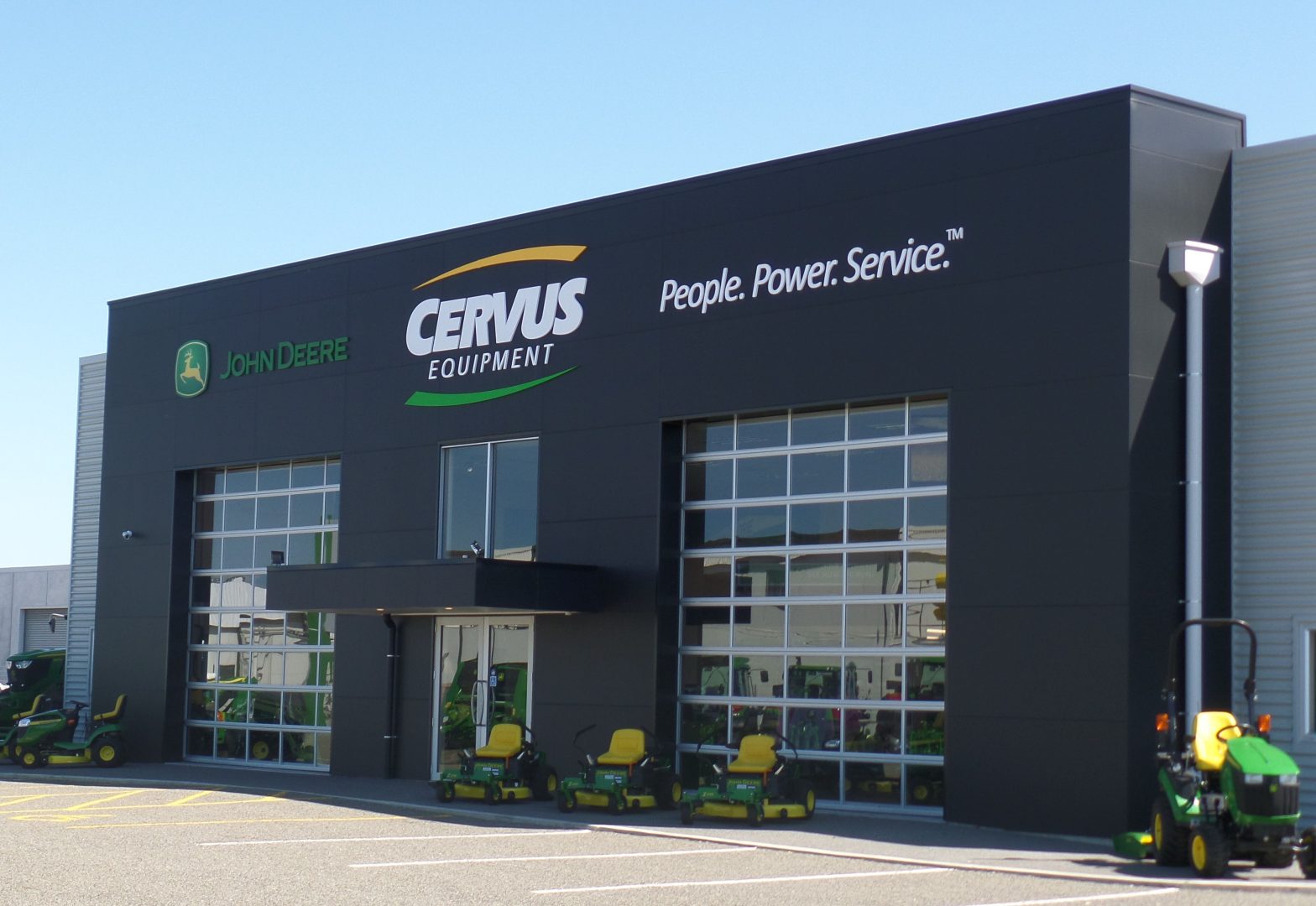 Compact industrial doors at Cervus Equipment
