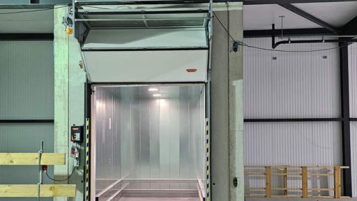 Compact folding elevator doors - space saving