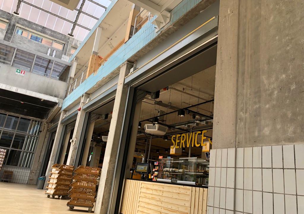 Compact roller door at Melkhal Enschede